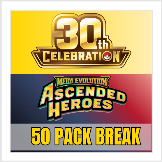 Pokemon 30th Celebration Ascended Heroes 50 Pack Break #1 | Pick Your Energy Group Break