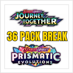 Pokemon Prismatic Evolutions & Journey Together 36 Pack Break | Multi-Hit Energy Break