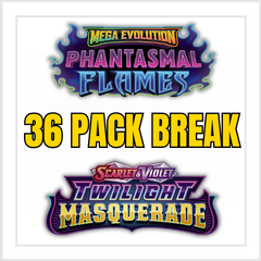 Pokemon Phantasmal Flames Twilight Masquerade 36 Pack Break | Multi-Hit Energy Break